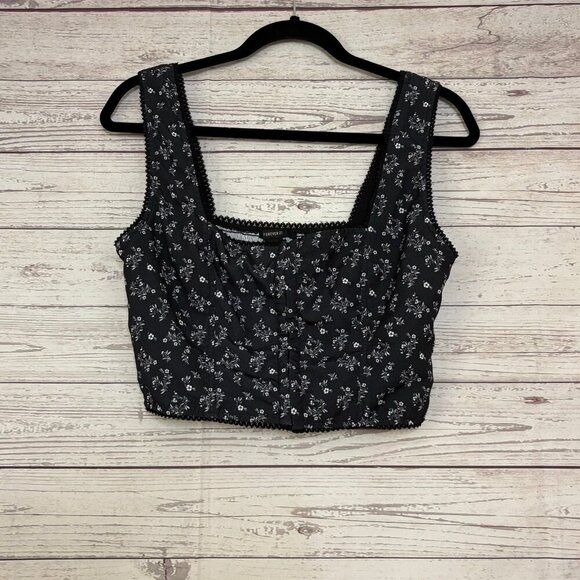 Forever 21 Front Closure Corset Floral Print Medium - Picture 1 of 6